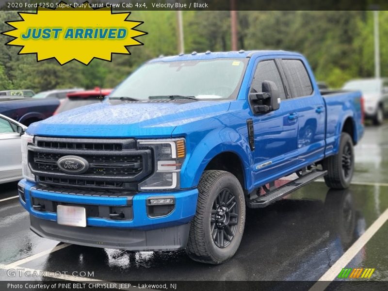 Velocity Blue / Black 2020 Ford F250 Super Duty Lariat Crew Cab 4x4