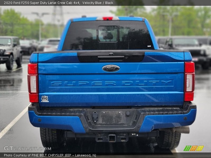 Velocity Blue / Black 2020 Ford F250 Super Duty Lariat Crew Cab 4x4