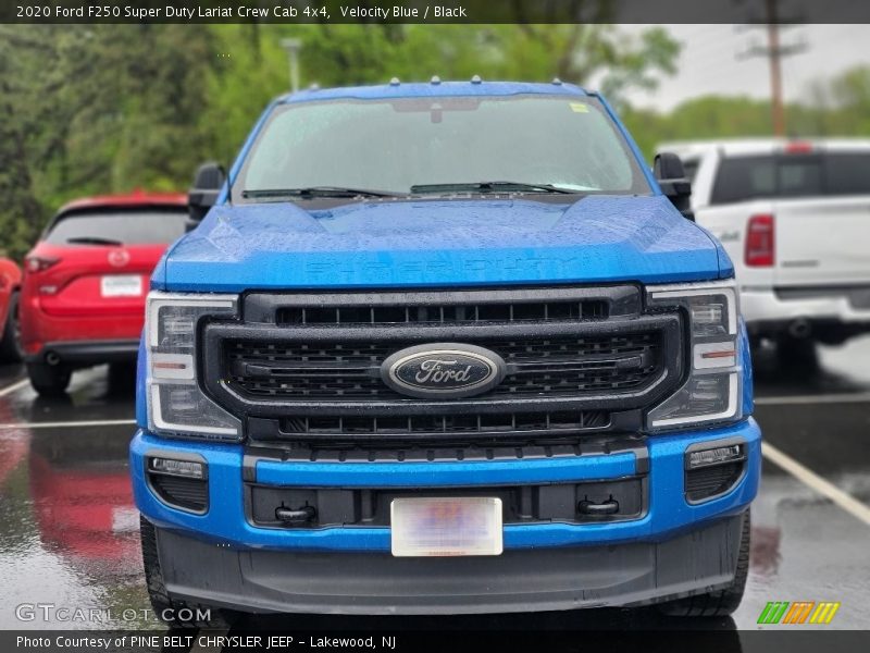 Velocity Blue / Black 2020 Ford F250 Super Duty Lariat Crew Cab 4x4