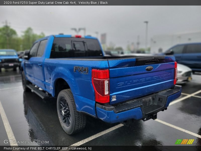 Velocity Blue / Black 2020 Ford F250 Super Duty Lariat Crew Cab 4x4