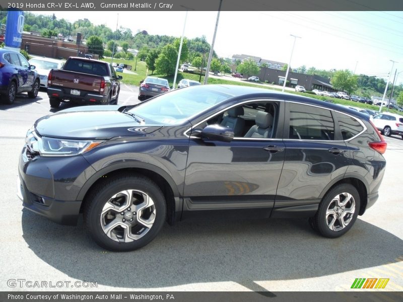 Gunmetal Metallic / Gray 2019 Honda CR-V EX-L AWD