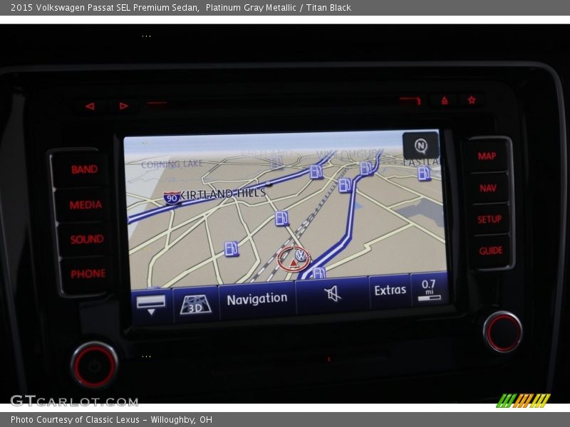 Navigation of 2015 Passat SEL Premium Sedan