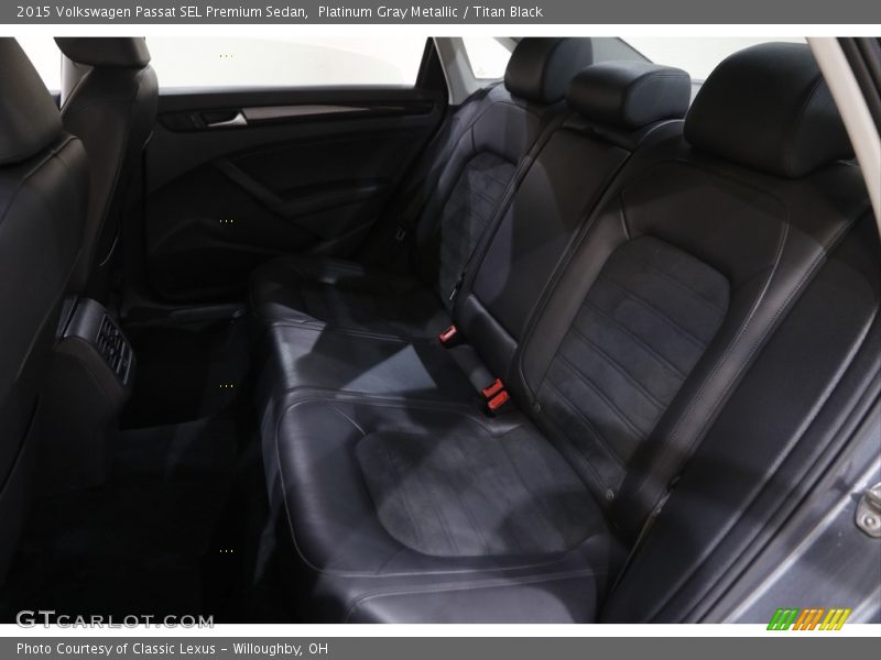 Rear Seat of 2015 Passat SEL Premium Sedan