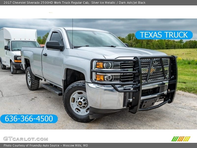 Silver Ice Metallic / Dark Ash/Jet Black 2017 Chevrolet Silverado 2500HD Work Truck Regular Cab
