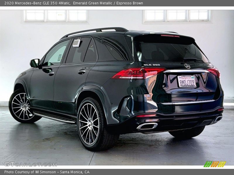 Emerald Green Metallic / Espresso Brown 2020 Mercedes-Benz GLE 350 4Matic