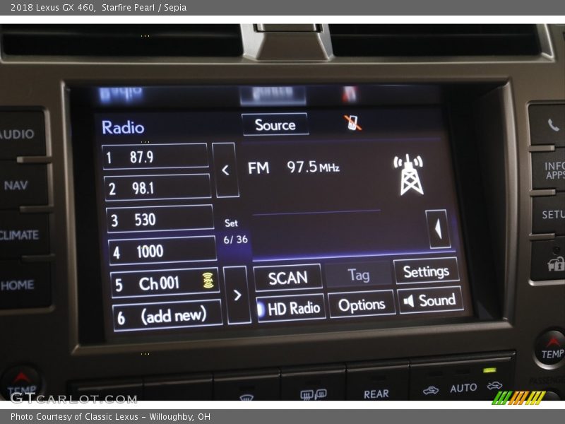 Starfire Pearl / Sepia 2018 Lexus GX 460