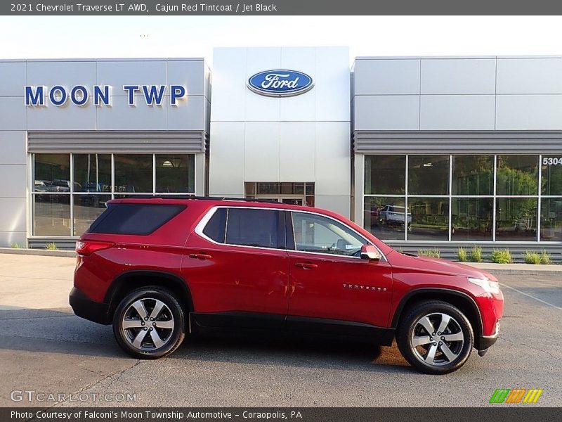 Cajun Red Tintcoat / Jet Black 2021 Chevrolet Traverse LT AWD