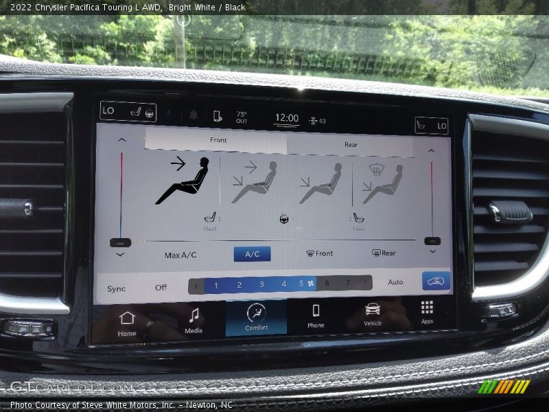 Controls of 2022 Pacifica Touring L AWD