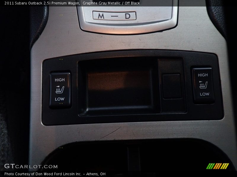 Graphite Gray Metallic / Off Black 2011 Subaru Outback 2.5i Premium Wagon