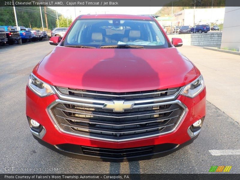Cajun Red Tintcoat / Jet Black 2021 Chevrolet Traverse LT AWD