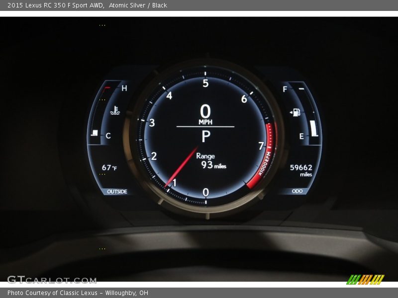  2015 RC 350 F Sport AWD 350 F Sport AWD Gauges