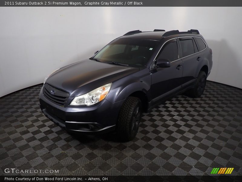 Graphite Gray Metallic / Off Black 2011 Subaru Outback 2.5i Premium Wagon