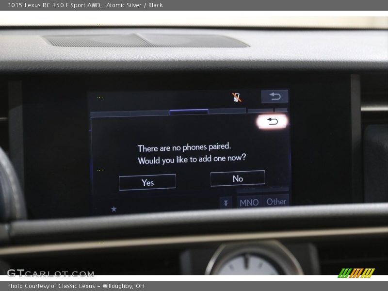 Atomic Silver / Black 2015 Lexus RC 350 F Sport AWD