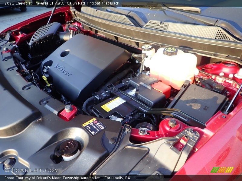 Cajun Red Tintcoat / Jet Black 2021 Chevrolet Traverse LT AWD