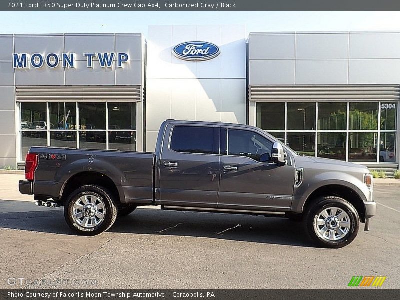 Carbonized Gray / Black 2021 Ford F350 Super Duty Platinum Crew Cab 4x4