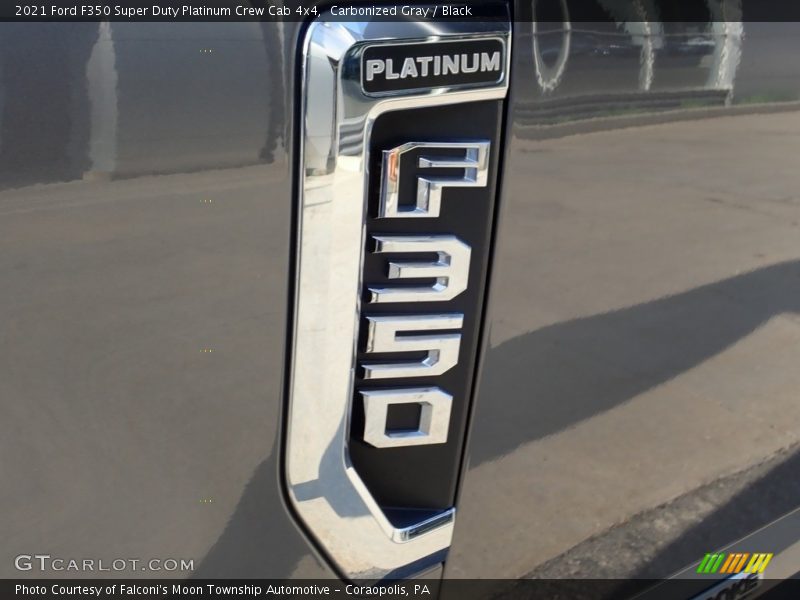 Carbonized Gray / Black 2021 Ford F350 Super Duty Platinum Crew Cab 4x4