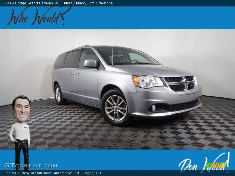 Billet / Black/Light Graystone 2019 Dodge Grand Caravan SXT
