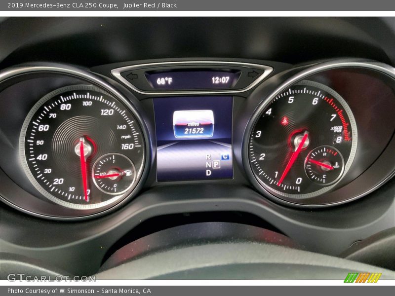 Jupiter Red / Black 2019 Mercedes-Benz CLA 250 Coupe