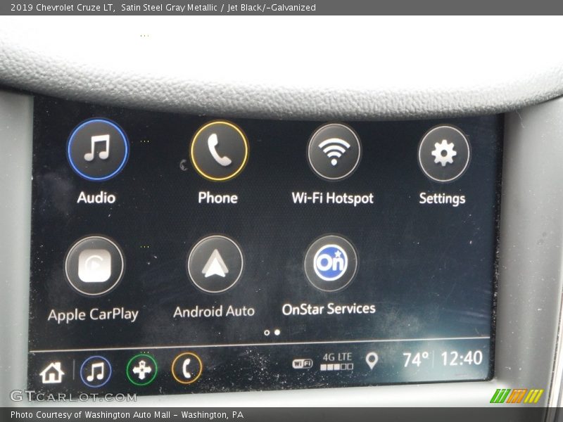 Satin Steel Gray Metallic / Jet Black/­Galvanized 2019 Chevrolet Cruze LT