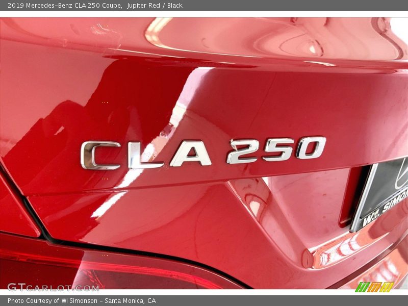 Jupiter Red / Black 2019 Mercedes-Benz CLA 250 Coupe