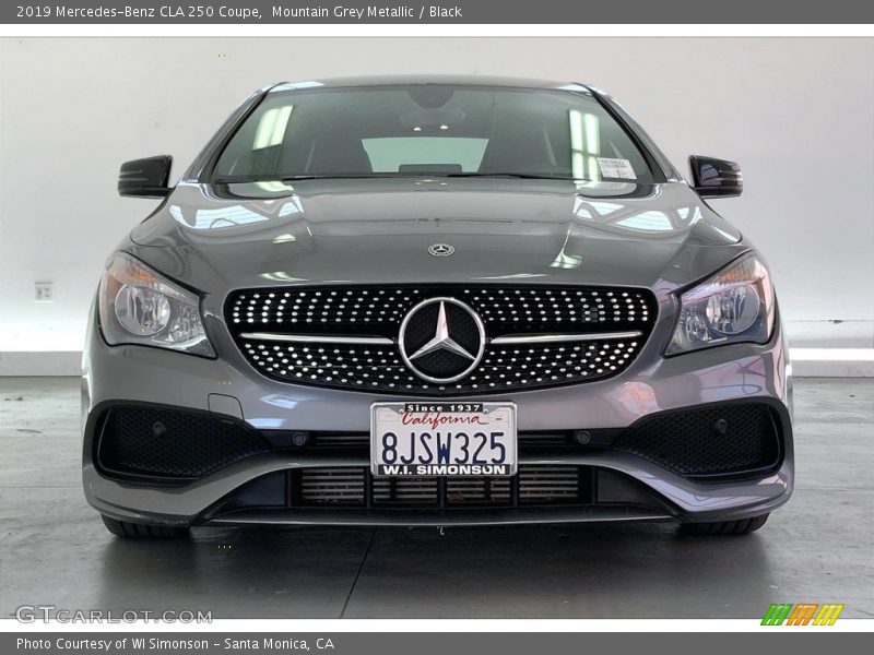 Mountain Grey Metallic / Black 2019 Mercedes-Benz CLA 250 Coupe