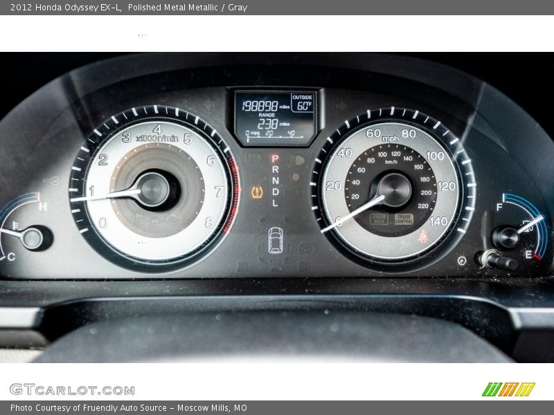 Polished Metal Metallic / Gray 2012 Honda Odyssey EX-L