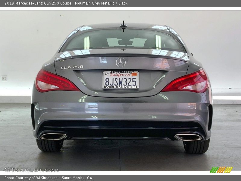 Mountain Grey Metallic / Black 2019 Mercedes-Benz CLA 250 Coupe