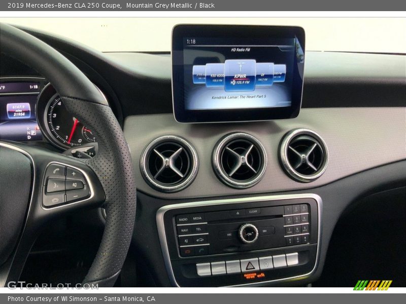 Mountain Grey Metallic / Black 2019 Mercedes-Benz CLA 250 Coupe