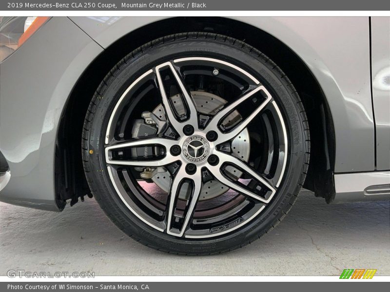 Mountain Grey Metallic / Black 2019 Mercedes-Benz CLA 250 Coupe