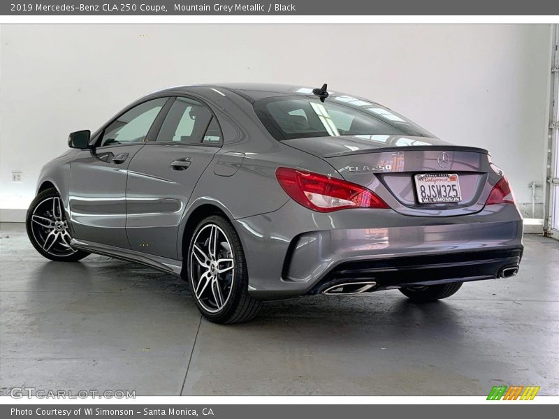 Mountain Grey Metallic / Black 2019 Mercedes-Benz CLA 250 Coupe