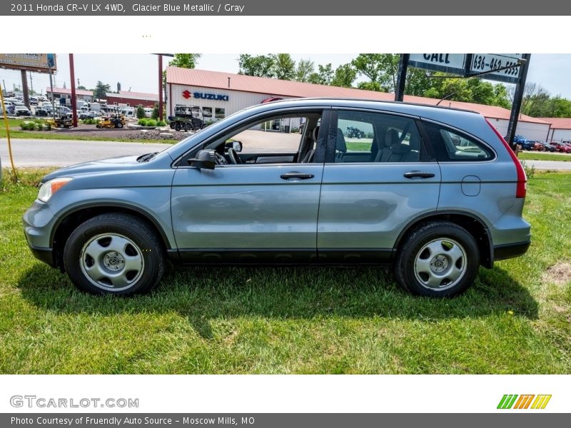 Glacier Blue Metallic / Gray 2011 Honda CR-V LX 4WD