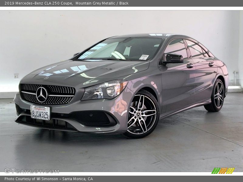 Mountain Grey Metallic / Black 2019 Mercedes-Benz CLA 250 Coupe