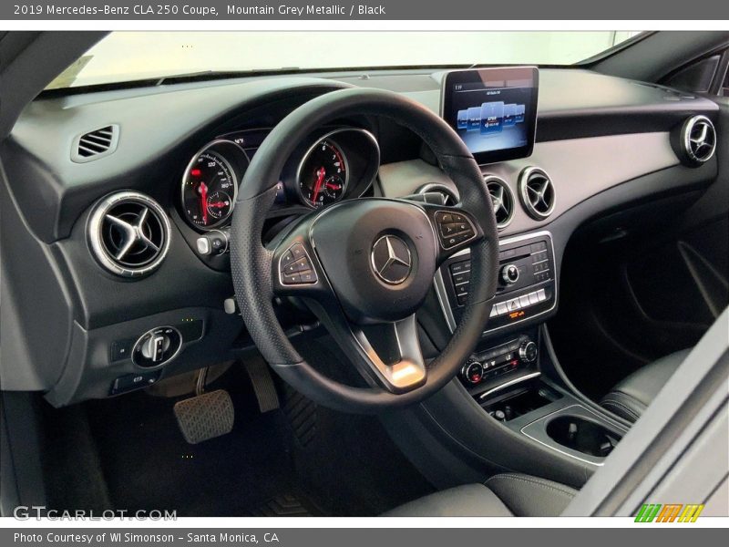 Mountain Grey Metallic / Black 2019 Mercedes-Benz CLA 250 Coupe