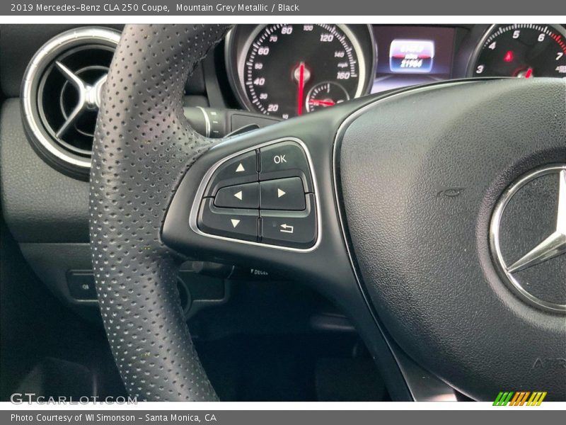 Mountain Grey Metallic / Black 2019 Mercedes-Benz CLA 250 Coupe
