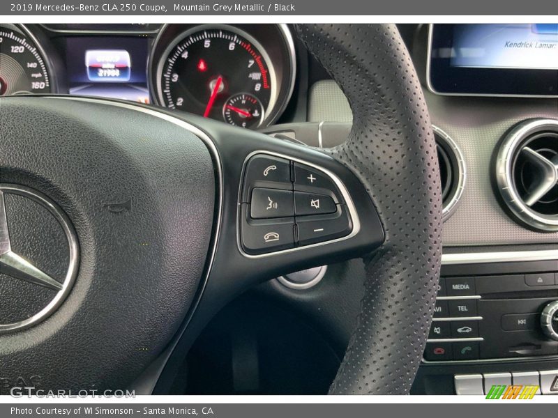 Mountain Grey Metallic / Black 2019 Mercedes-Benz CLA 250 Coupe
