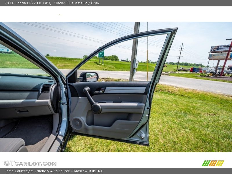 Glacier Blue Metallic / Gray 2011 Honda CR-V LX 4WD