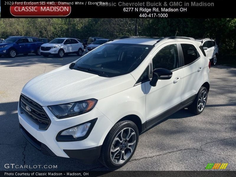 Diamond White / Ebony Black 2020 Ford EcoSport SES 4WD