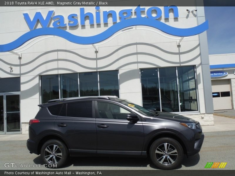 Magnetic Gray Metallic / Black 2018 Toyota RAV4 XLE AWD