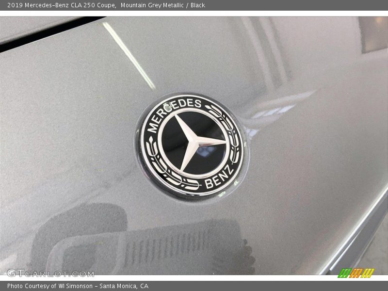 Mountain Grey Metallic / Black 2019 Mercedes-Benz CLA 250 Coupe