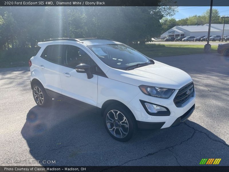 Diamond White / Ebony Black 2020 Ford EcoSport SES 4WD
