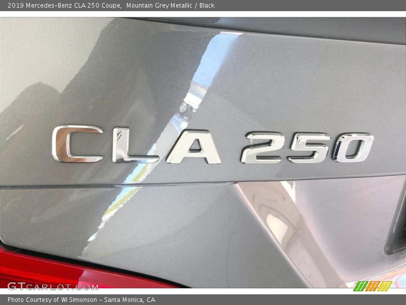 Mountain Grey Metallic / Black 2019 Mercedes-Benz CLA 250 Coupe