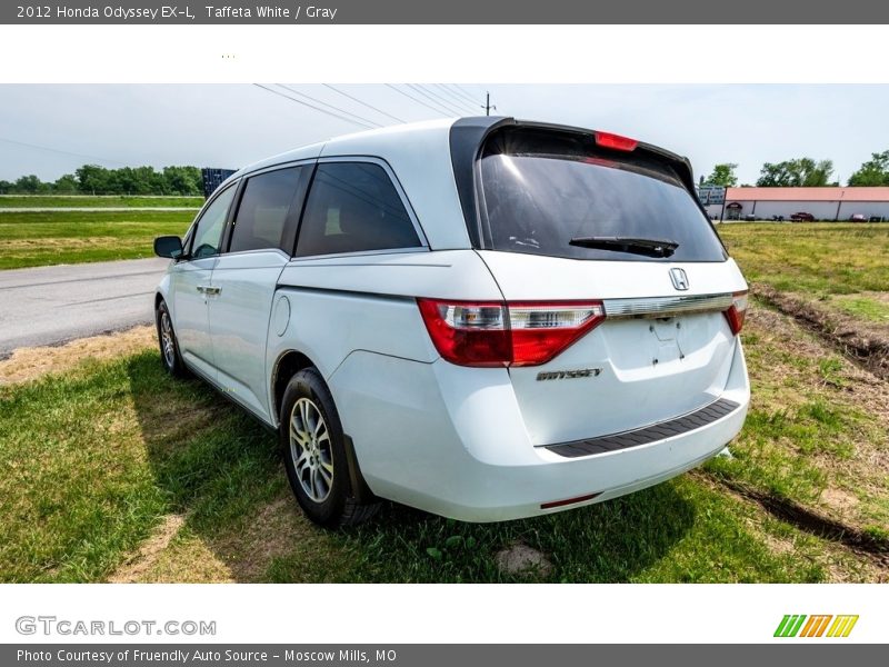 Taffeta White / Gray 2012 Honda Odyssey EX-L