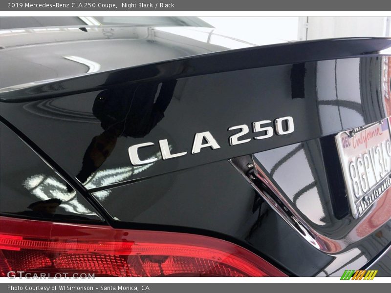 Night Black / Black 2019 Mercedes-Benz CLA 250 Coupe