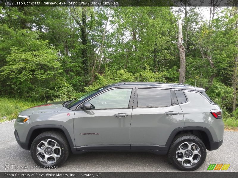 Sting Gray / Black/Ruby Red 2022 Jeep Compass Trailhawk 4x4