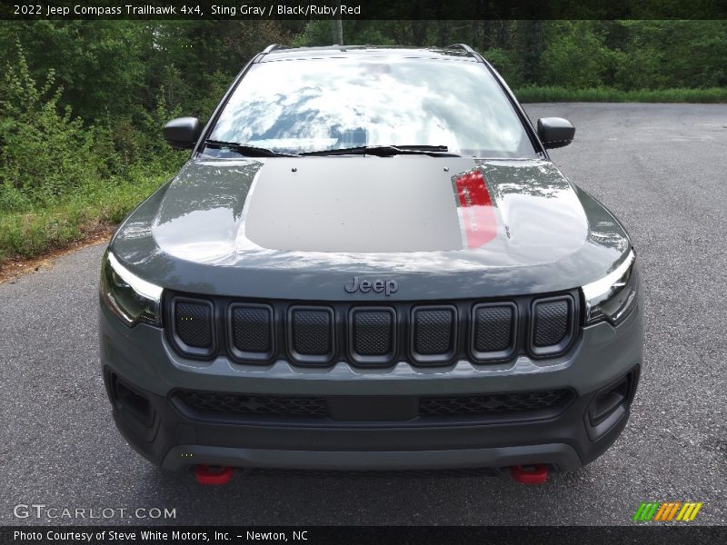 Sting Gray / Black/Ruby Red 2022 Jeep Compass Trailhawk 4x4