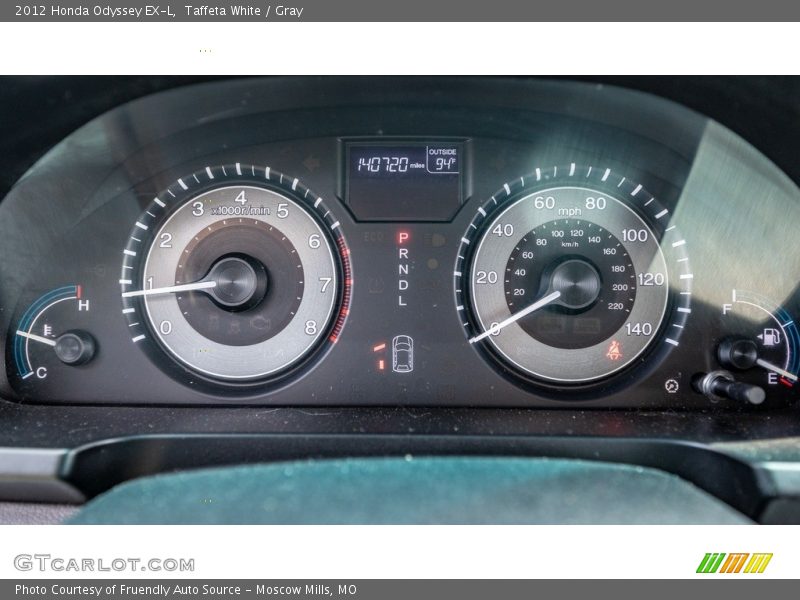Taffeta White / Gray 2012 Honda Odyssey EX-L