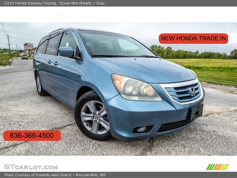 Ocean Mist Metallic / Gray 2010 Honda Odyssey Touring