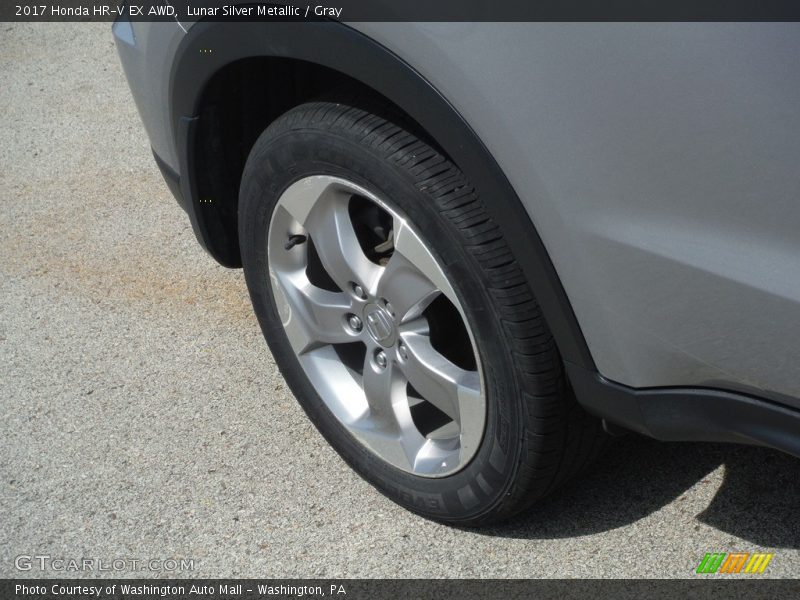Lunar Silver Metallic / Gray 2017 Honda HR-V EX AWD