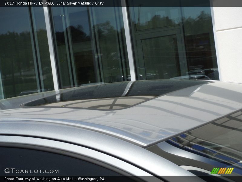 Lunar Silver Metallic / Gray 2017 Honda HR-V EX AWD