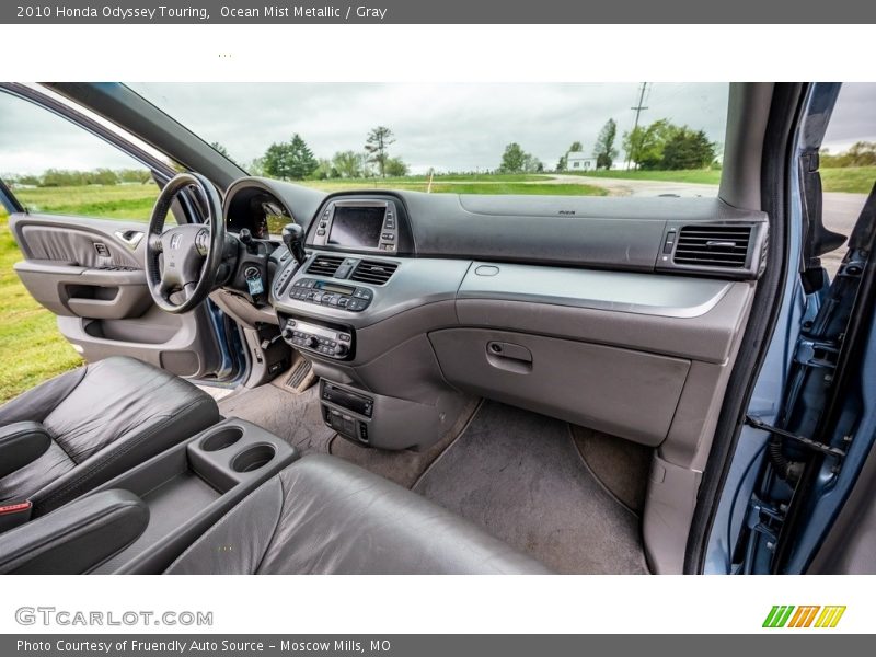 Ocean Mist Metallic / Gray 2010 Honda Odyssey Touring